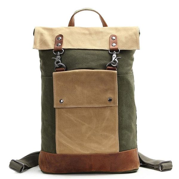 backpack genuine leather men oil canvas vintage
backpack genuine leather men oil canvas vintage