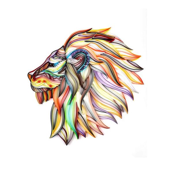 other arts and crafts diy paper painting kit colorful lion art decor 3d quilling hanging wall gifts
other arts and crafts diy paper painting kit colorful lion art decor 3d quilling hanging wall gifts