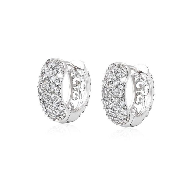 mxgxfam white full mirco zircon hoop earrings for women fashion jewelry rhodium gold color, Golden;silver
mxgxfam white full mirco zircon hoop earrings for women fashion jewelry rhodium gold color, Golden;silver