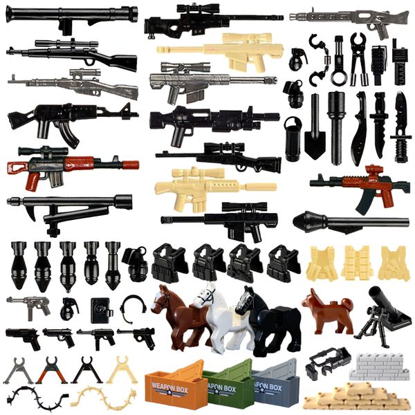 Military Swat Weapon Building Blocks Guns Pack City Police Soldier Builder Series WW2 Army Accessories MOC Brick Boys Gift Toys
Military Swat Weapon Building Blocks Guns Pack City Police Soldier Builder Series WW2 Army Accessories MOC Brick Boys Gift Toys