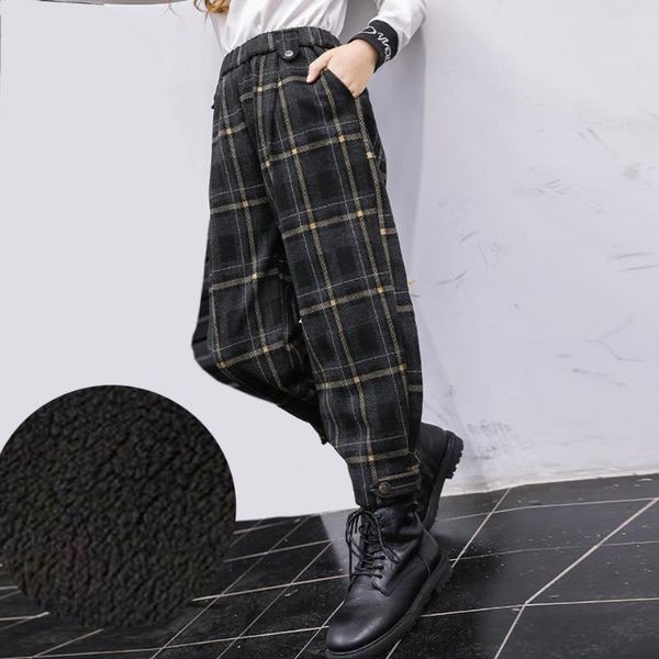 new 2021 plaid style long trouser for autumn winter baby girls casual plus velvet warm pants cute regular shool girls trousers, Blue
new 2021 plaid style long trouser for autumn winter baby girls casual plus velvet warm pants cute regular shool girls trousers, Blue