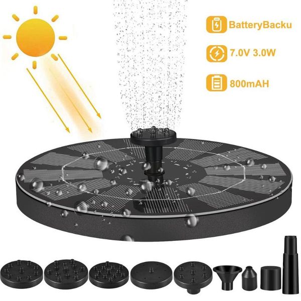3w led solar pump fountain water bird bath fountain with 7 nozzles water source floating for garden decoration outdoor
3w led solar pump fountain water bird bath fountain with 7 nozzles water source floating for garden decoration outdoor