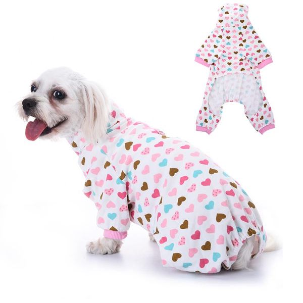 dog apparel pet clothes cat highneck cotton pajamas leisure durable jumpsuit with love-heart pattern print for medium small dogs 30e
dog apparel pet clothes cat highneck cotton pajamas leisure durable jumpsuit with love-heart pattern print for medium small dogs 30e