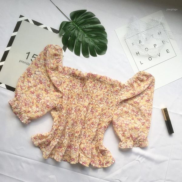 summer slash neck boho beach print blouses shirt women puff sleeve ruffle elastic short blouse female blusas women's & shirts, White
summer slash neck boho beach print blouses shirt women puff sleeve ruffle elastic short blouse female blusas women's & shirts, White