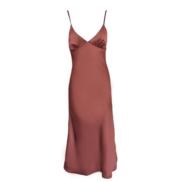 casual dresses 2021 women satin deep v neck dress solid straight pajamas party elegant female summer spaghetti strap, Black;gray
casual dresses 2021 women satin deep v neck dress solid straight pajamas party elegant female summer spaghetti strap, Black;gray