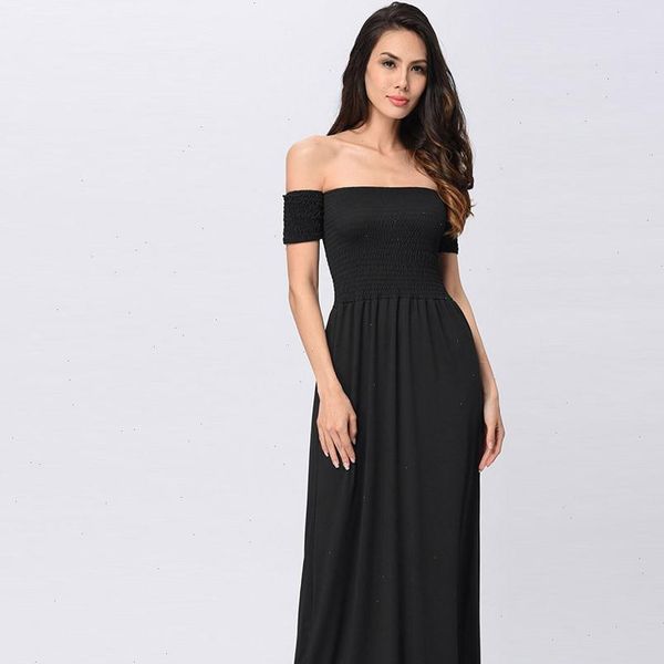 womens off shoulder elegant vintage summer beach holiday party slash neck long maxi pleated dress robe longue femme 35, Black;gray
womens off shoulder elegant vintage summer beach holiday party slash neck long maxi pleated dress robe longue femme 35, Black;gray