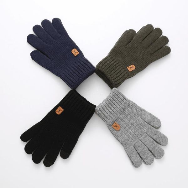 five fingers gloves winter heat preservation manufacturers directly supply gloves, men' jacquard solid color knitted split finger touc, Blue;gray
five fingers gloves winter heat preservation manufacturers directly supply gloves, men' jacquard solid color knitted split finger touc, Blue;gray