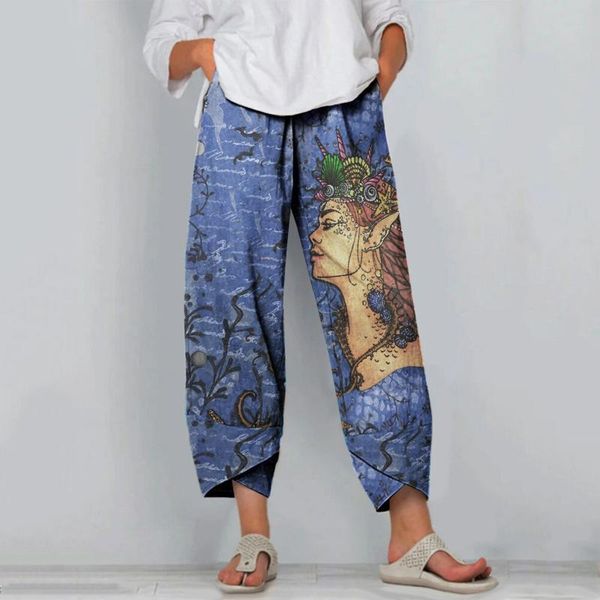 women's pants & capris women summer trousers casual loose flowers print elastic waist wide leg ladies vintage long #t1g, Black;white
women's pants & capris women summer trousers casual loose flowers print elastic waist wide leg ladies vintage long #t1g, Black;white
