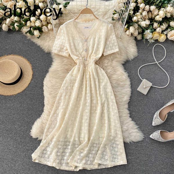 women elegant lace dress retro puff sleeve v neck lace up a-line dresses summer chic streetwear solid midi dress 210715, Black;gray
women elegant lace dress retro puff sleeve v neck lace up a-line dresses summer chic streetwear solid midi dress 210715, Black;gray