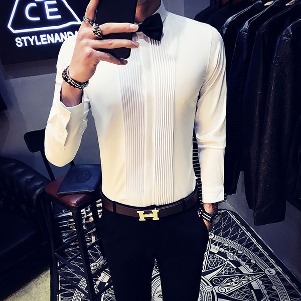 Tamanho New Mais 5xl-s Camisas Dos Homens Manga Longa Primavera Novo Coreano Magro Ajuste Night Club/baile/streetwear Vestido B 8K08, Black;brown
Tamanho New Mais 5xl-s Camisas Dos Homens Manga Longa Primavera Novo Coreano Magro Ajuste Night Club/baile/streetwear Vestido B 8K08, Black;brown