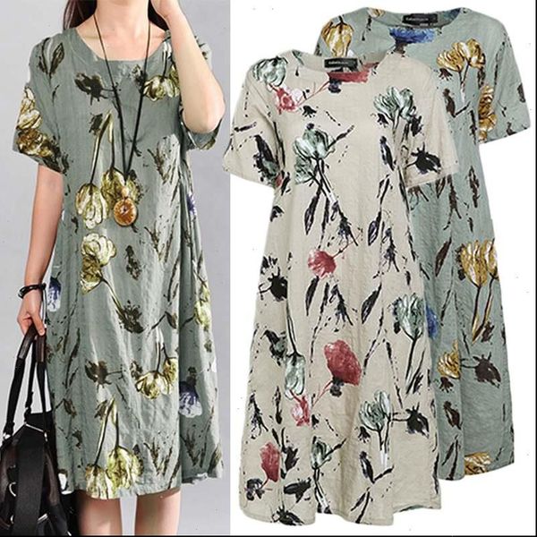 bohemian summer dress vintage women short sleeve elegant floral print midi sundress loose casual party beach vestidos 5xl, Black;gray
bohemian summer dress vintage women short sleeve elegant floral print midi sundress loose casual party beach vestidos 5xl, Black;gray