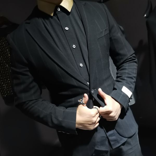 2021 new mens jacket spring stripe man suit night fashion party terno masculino slim fit costumes male singers deginer men blazer ixkf, Black;brown
2021 new mens jacket spring stripe man suit night fashion party terno masculino slim fit costumes male singers deginer men blazer ixkf, Black;brown