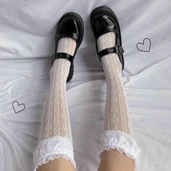 lolita love lace net jk calf handmade bow middle tube anime girl student socks, Black;white
lolita love lace net jk calf handmade bow middle tube anime girl student socks, Black;white