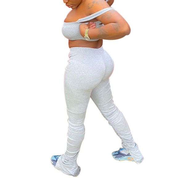 women sportswear yoga set casual off-shoulder crop +drawstring pleated long pants tracksuit 2pieces workout fitness set, White;black
women sportswear yoga set casual off-shoulder crop +drawstring pleated long pants tracksuit 2pieces workout fitness set, White;black