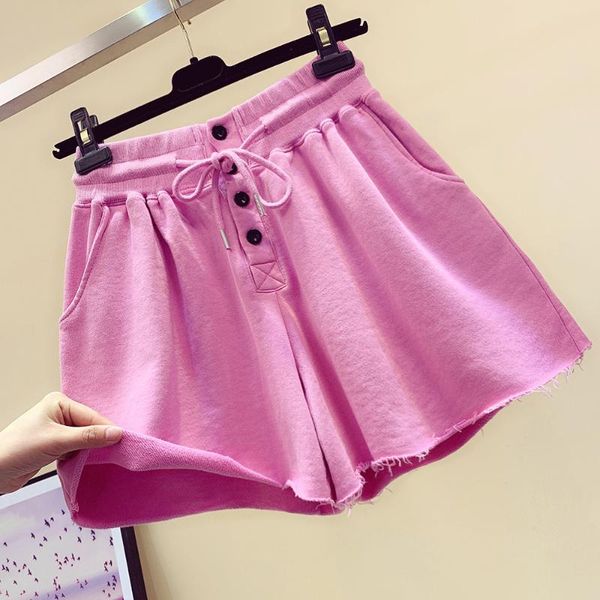 women's shorts casual sport cotton thin summer elastic high waisted women fashion lace up wide legs baggy loose short clothes, White;black
women's shorts casual sport cotton thin summer elastic high waisted women fashion lace up wide legs baggy loose short clothes, White;black