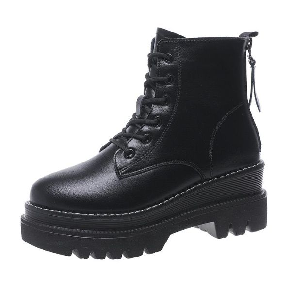 boots thick-soled ladies ankle 2021 spring autumn fashion breathable short boot comfortable women's shoes a0004, Black
boots thick-soled ladies ankle 2021 spring autumn fashion breathable short boot comfortable women's shoes a0004, Black