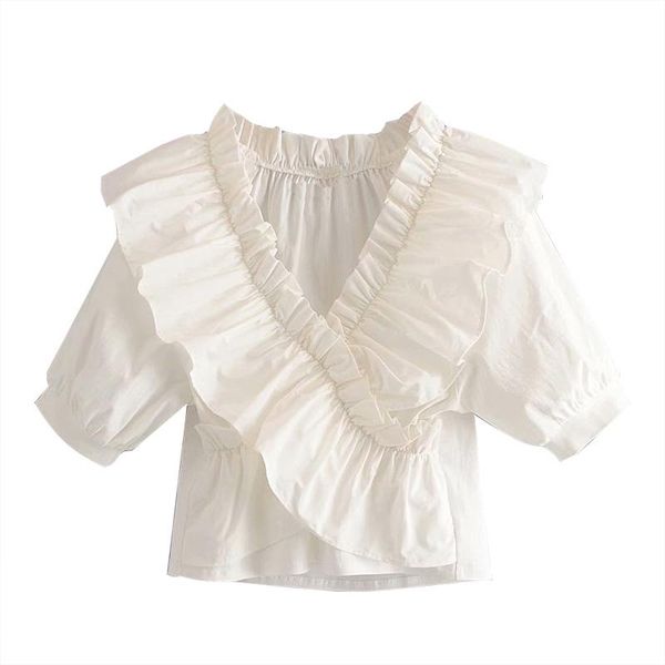 women's blouses & shirts women chic ruffles blouse summer v neck fashion pleated white ladies tunic lantern short sleeve female shirt
women's blouses & shirts women chic ruffles blouse summer v neck fashion pleated white ladies tunic lantern short sleeve female shirt