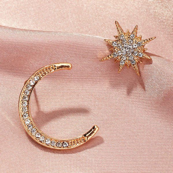 ez3223 jewelry: simple, personalized, diamond earrings, asymmetric star moon earrings, Silver
ez3223 jewelry: simple, personalized, diamond earrings, asymmetric star moon earrings, Silver