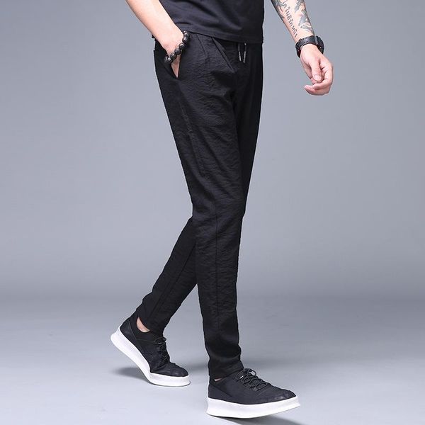 men's pants mrmt 2021 brand spring summer trousers trim casual for male thin ice silk sweatpants loose, Black
men's pants mrmt 2021 brand spring summer trousers trim casual for male thin ice silk sweatpants loose, Black