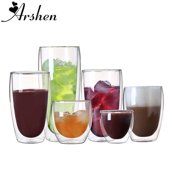 arshen 80/250/350/450/650 ml double wall sglass clear handmade heat resistant drink cups healthy drink mug coffee glass
arshen 80/250/350/450/650 ml double wall sglass clear handmade heat resistant drink cups healthy drink mug coffee glass