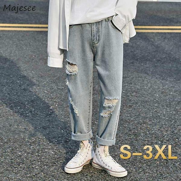 men jeans summer straight wide-leg thin hole ripped oversize 3xl loose leisure washed denim trousers all-match fashion korean, Blue
men jeans summer straight wide-leg thin hole ripped oversize 3xl loose leisure washed denim trousers all-match fashion korean, Blue