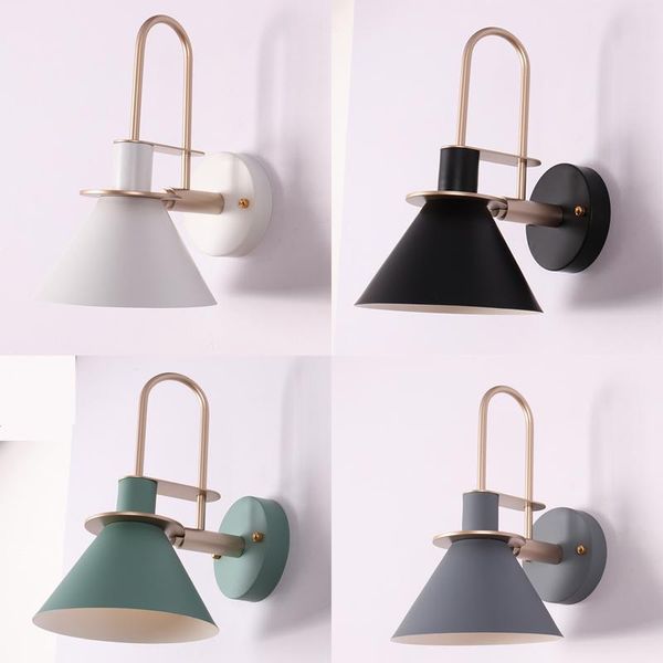 

wall lamps modern led indoor bedside lamp fixture nordic metal sconce lighting aisel stair corridor bedroom home decor luminaire