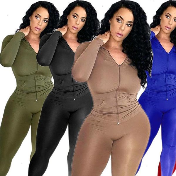 autumn solid fitness long sleeve womens tracksuits hooded jackets sporty jogger legging women fashion matching sets stretchy workout, Gray
autumn solid fitness long sleeve womens tracksuits hooded jackets sporty jogger legging women fashion matching sets stretchy workout, Gray