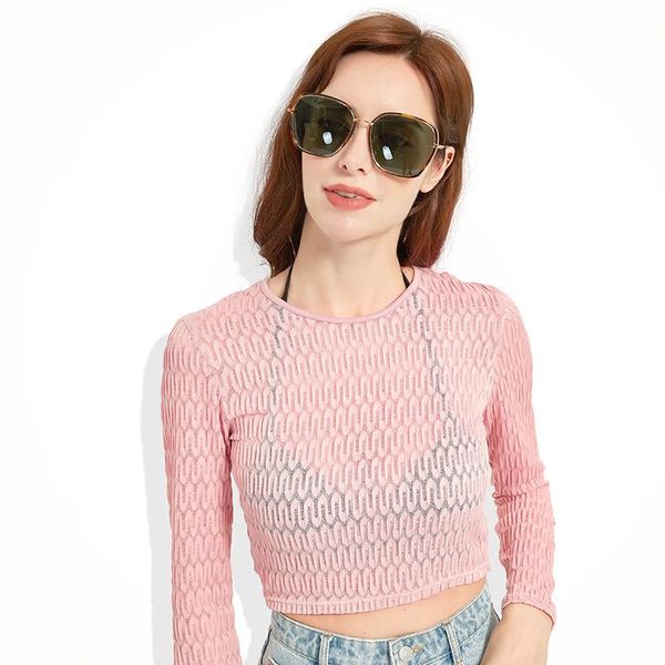 women's swimwear lvka ity summer european and american t-shirt perspective pink crew short beach cover-ups, White;black
women's swimwear lvka ity summer european and american t-shirt perspective pink crew short beach cover-ups, White;black