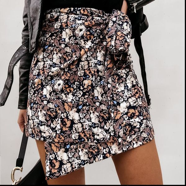 women high waist leopard print mini wrap skirt autumn casual bandage floral fladas female elegant irregular bodycon short skirts, Black
women high waist leopard print mini wrap skirt autumn casual bandage floral fladas female elegant irregular bodycon short skirts, Black