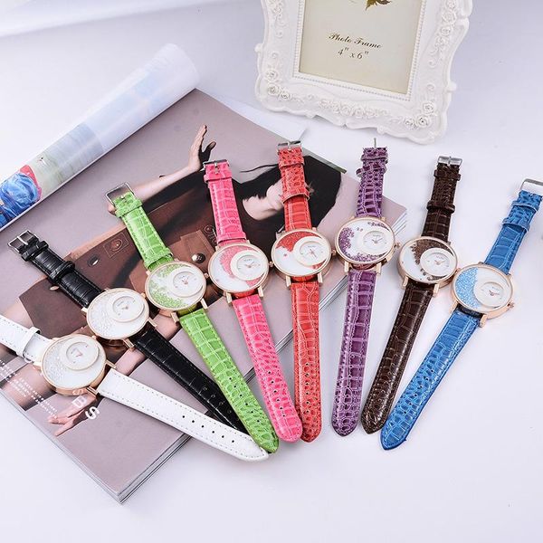 wristwatches fashion leather strap women rhinestone wrist watches casual dress crystal solid color relogio feminino, Slivery;brown
wristwatches fashion leather strap women rhinestone wrist watches casual dress crystal solid color relogio feminino, Slivery;brown