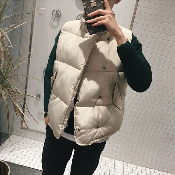 2021 new winter down men's warm fashion solid color casual thickening vest men streetwear wild loose korean vests jackets mens s-3xl ra, Black;white
2021 new winter down men's warm fashion solid color casual thickening vest men streetwear wild loose korean vests jackets mens s-3xl ra, Black;white