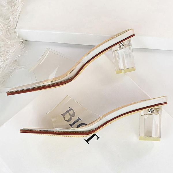 slippers 2021 summer fashion women 5cm clear high heels lady mules crystal block low slides transparent party casual shoes, Black
slippers 2021 summer fashion women 5cm clear high heels lady mules crystal block low slides transparent party casual shoes, Black