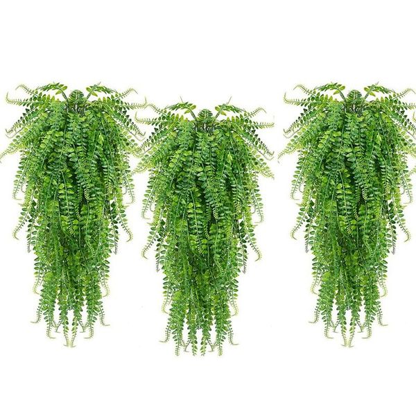 decorative flowers & wreaths 3 pcs artificial hanging ferns plants vine fake ivy boston fern plant outdoor uv resistant plastic plants(green
decorative flowers & wreaths 3 pcs artificial hanging ferns plants vine fake ivy boston fern plant outdoor uv resistant plastic plants(green
