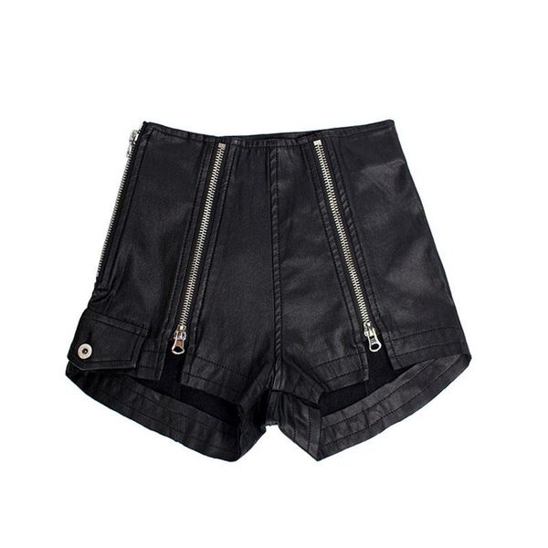 women's shorts autumn women jeans faux pu leather high waist zippers elastic black trousers female bottom pants sexy&club style c30, White;black
women's shorts autumn women jeans faux pu leather high waist zippers elastic black trousers female bottom pants sexy&club style c30, White;black