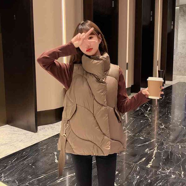 down cotton padded jacket sleeveless vest women's winter warm thin vest jacket loose short versatile, Black
down cotton padded jacket sleeveless vest women's winter warm thin vest jacket loose short versatile, Black