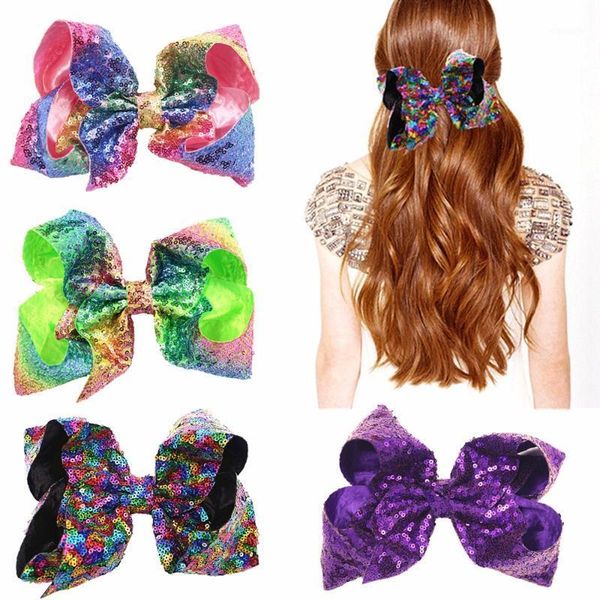 hair accessories 8 inches colorful sequins bows duckbill clips toddler shining big bowknot hairpins diy clothing decoration kids, Slivery;white
hair accessories 8 inches colorful sequins bows duckbill clips toddler shining big bowknot hairpins diy clothing decoration kids, Slivery;white