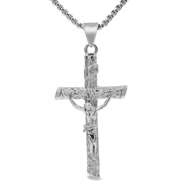 pendant necklaces atgo jesus cross necklace men christian prayer fashion stainless steel decorations bp241, Silver
pendant necklaces atgo jesus cross necklace men christian prayer fashion stainless steel decorations bp241, Silver
