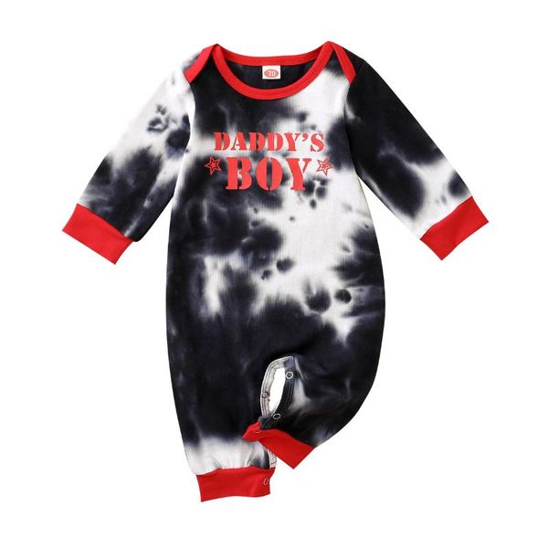 toddler boy clothes one-piece body suits tie-dye daddy boy printing long sleeve infant jumpsuit newborn pajama outfit clothing, Blue
toddler boy clothes one-piece body suits tie-dye daddy boy printing long sleeve infant jumpsuit newborn pajama outfit clothing, Blue
