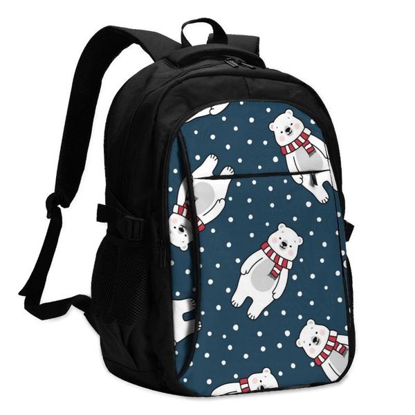backpack bags school for boy girl teenagercute polar bear usb charge computer lapback pack
backpack bags school for boy girl teenagercute polar bear usb charge computer lapback pack