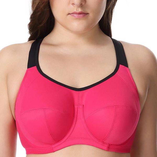 bras womens high impact sports bra full coverage non padded underwire plus size x-back support bounce control active 38 40 42 dd, Red;black
bras womens high impact sports bra full coverage non padded underwire plus size x-back support bounce control active 38 40 42 dd, Red;black