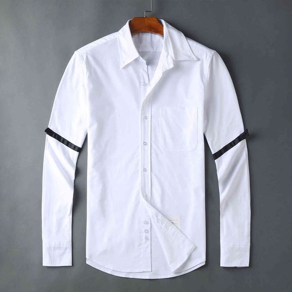 design clothing shirt fashion oxford double sleeve black ribbon new long sleeve white shirt casual unisex, White;black
design clothing shirt fashion oxford double sleeve black ribbon new long sleeve white shirt casual unisex, White;black