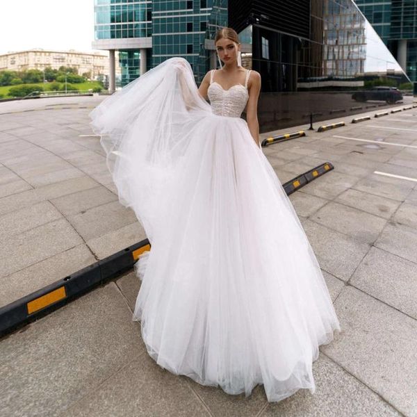 other wedding dresses herburnl elegant a-line beading spaghetti straps sweetheart lace and tulle brides gowns for women, White
other wedding dresses herburnl elegant a-line beading spaghetti straps sweetheart lace and tulle brides gowns for women, White