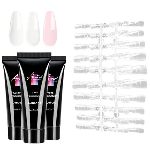 nail gel douborq 3pc extension gel+40pc fake nails model potherapy uv glue crystal, Red;pink
nail gel douborq 3pc extension gel+40pc fake nails model potherapy uv glue crystal, Red;pink