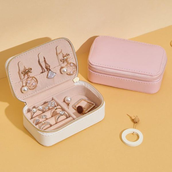 Jewelry Pouches, Bags Organizer Display Case PU Leather Storage Box Portable Necklace Earrings Rings Travel Accessories, Pink;blue
Jewelry Pouches, Bags Organizer Display Case PU Leather Storage Box Portable Necklace Earrings Rings Travel Accessories, Pink;blue