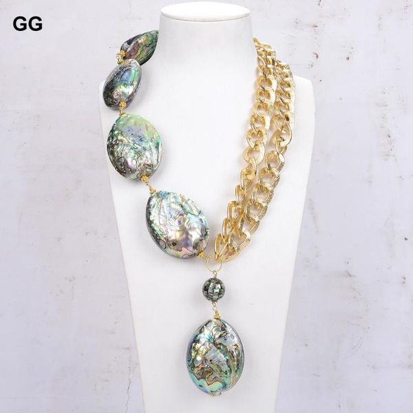 chains jk natural green abalone shell oval beads gold color plated chain necklace pendant for women, Silver
chains jk natural green abalone shell oval beads gold color plated chain necklace pendant for women, Silver