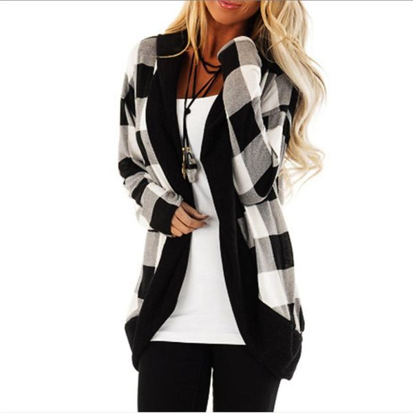 2021 autumn women long sleeve coats fashion ladies plaid coat female elegant girls jacket plus size s-2xl, Black;brown
2021 autumn women long sleeve coats fashion ladies plaid coat female elegant girls jacket plus size s-2xl, Black;brown