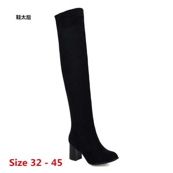 boots high heel women over the knee heels autumn woman shoes winter long small big size 32 - 45, Black
boots high heel women over the knee heels autumn woman shoes winter long small big size 32 - 45, Black