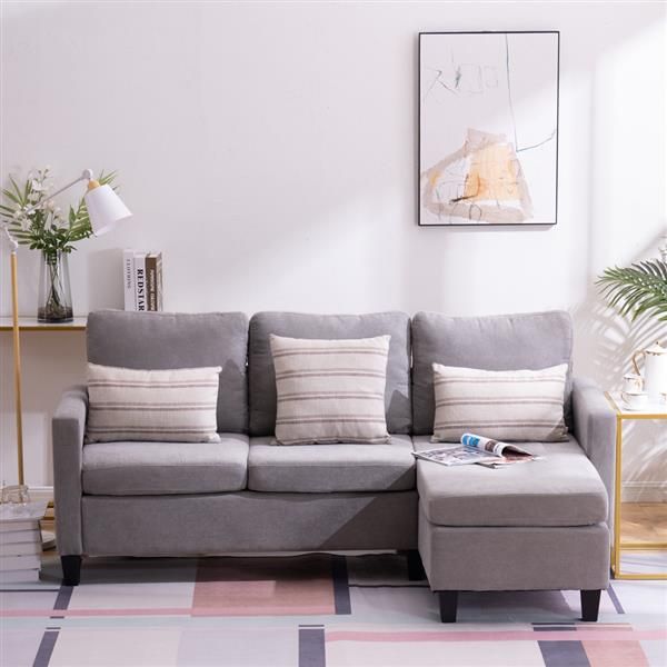living room furniture double chaise longue combination light gray cotton and linen sofa
living room furniture double chaise longue combination light gray cotton and linen sofa