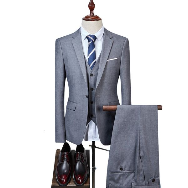 2021 autumn winter men's color pieces british style business single row one buckle suit male j55f, White;black
2021 autumn winter men's color pieces british style business single row one buckle suit male j55f, White;black
