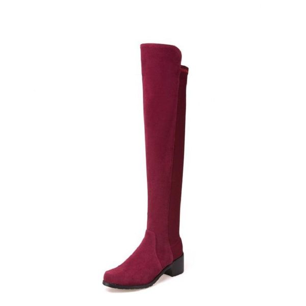 boots autumn and winter 2021 large size round head low heel knee female leather thin stretch, Black
boots autumn and winter 2021 large size round head low heel knee female leather thin stretch, Black